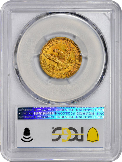 1847 $5 MS61 PCGS CAC