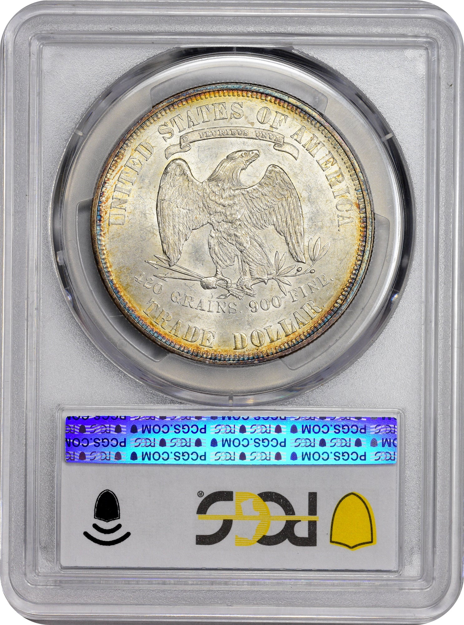 1876 T$1 Ms62 Pcgs Cac $1