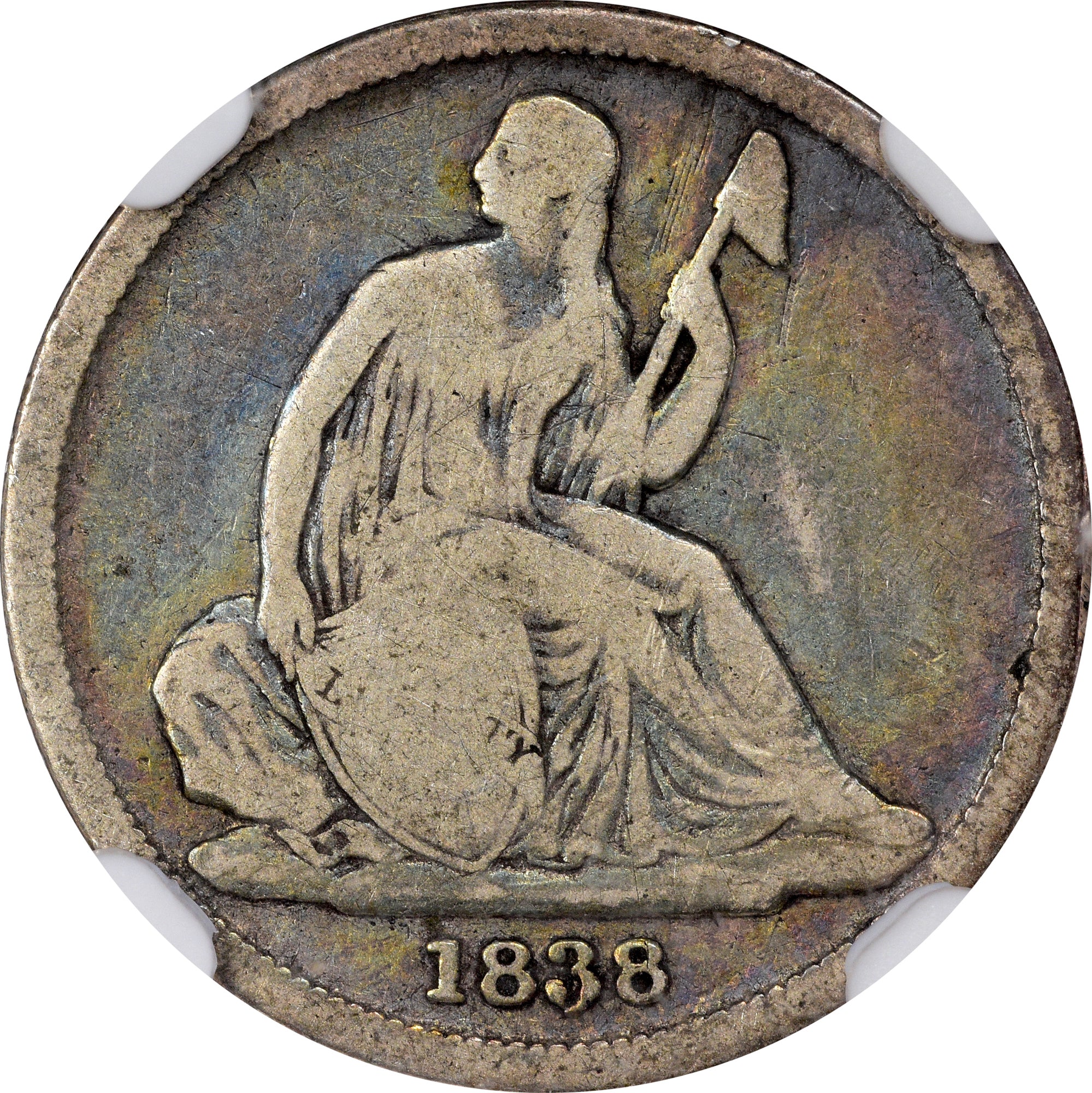 1838-O 10C VG08 NGC