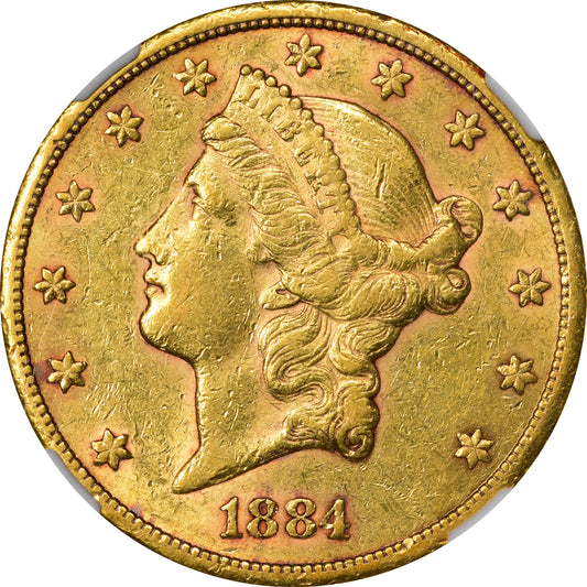 1884-CC $20 AU53 NGC