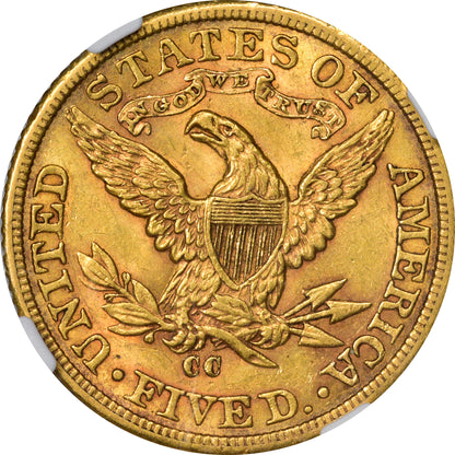 1893-CC $5 MS61 NGC