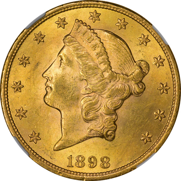 1898 $20 MS62 NGC
