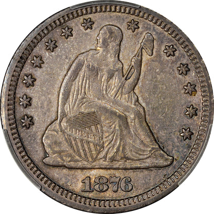 1876-CC 25C AU58 CACG