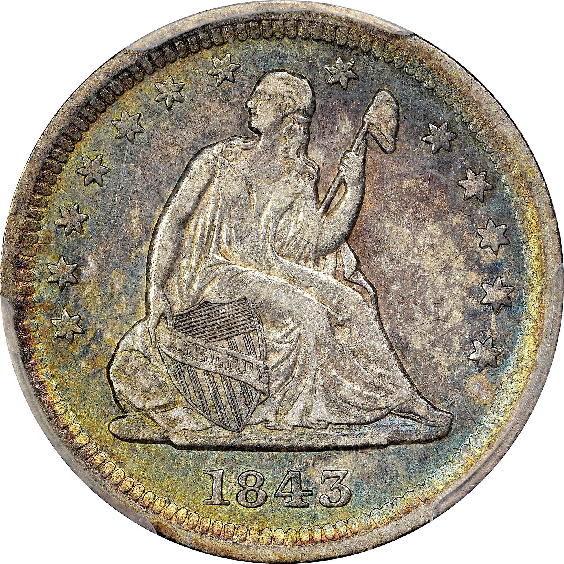 1843-O 25C XF45 PCGS