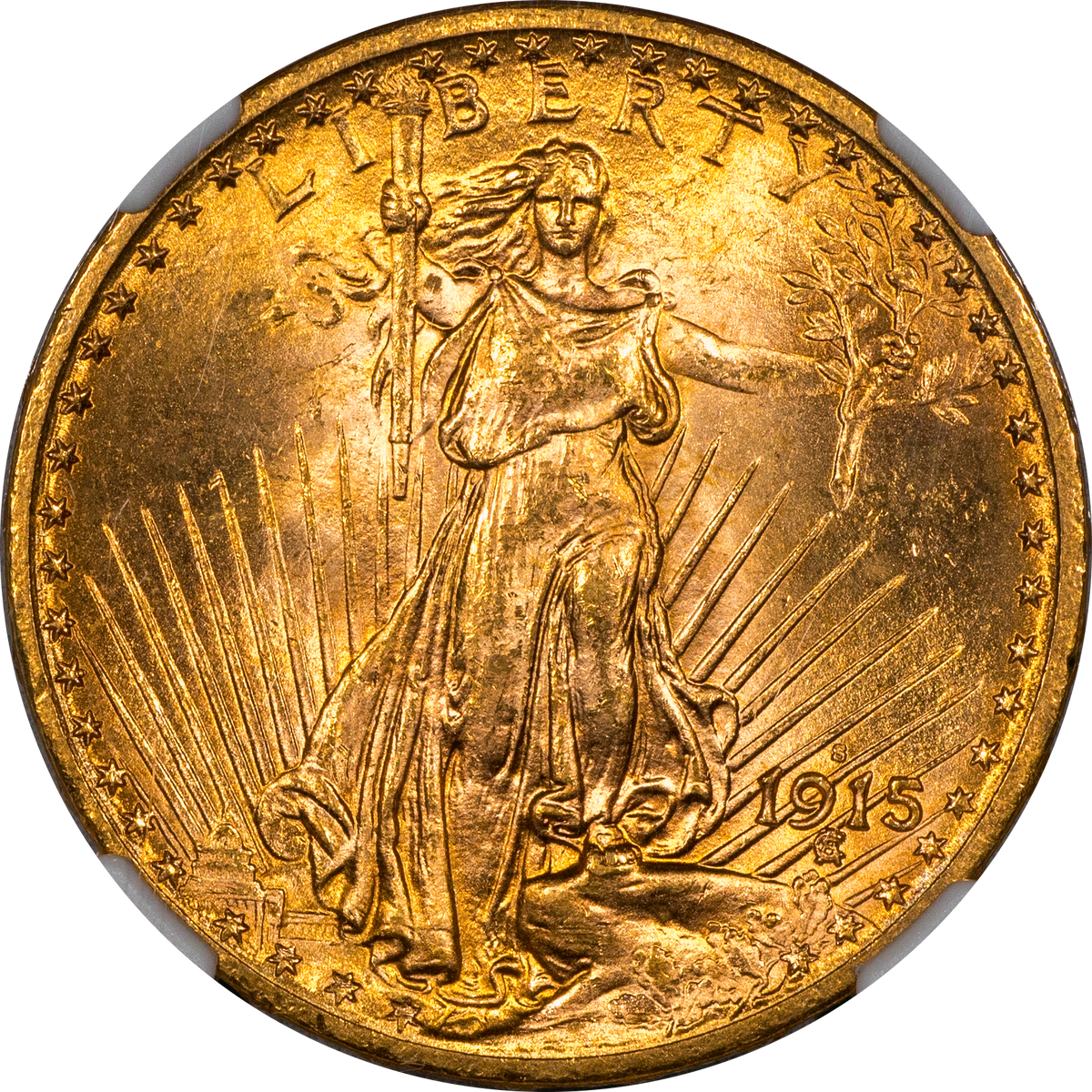 1915-S $20 MS65+ NGC