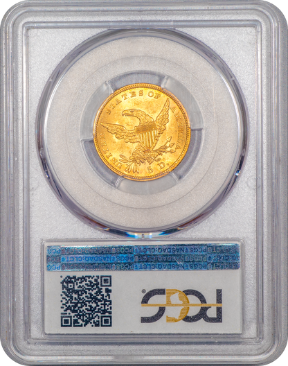 1838 $5 MS63 PCGS CAC