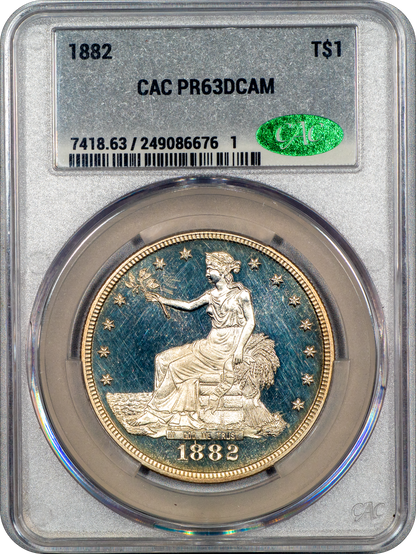 1882 T$1 PR63 DCAM CACG