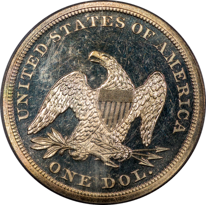 1863 $1 PR64 CAM PCGS CAC