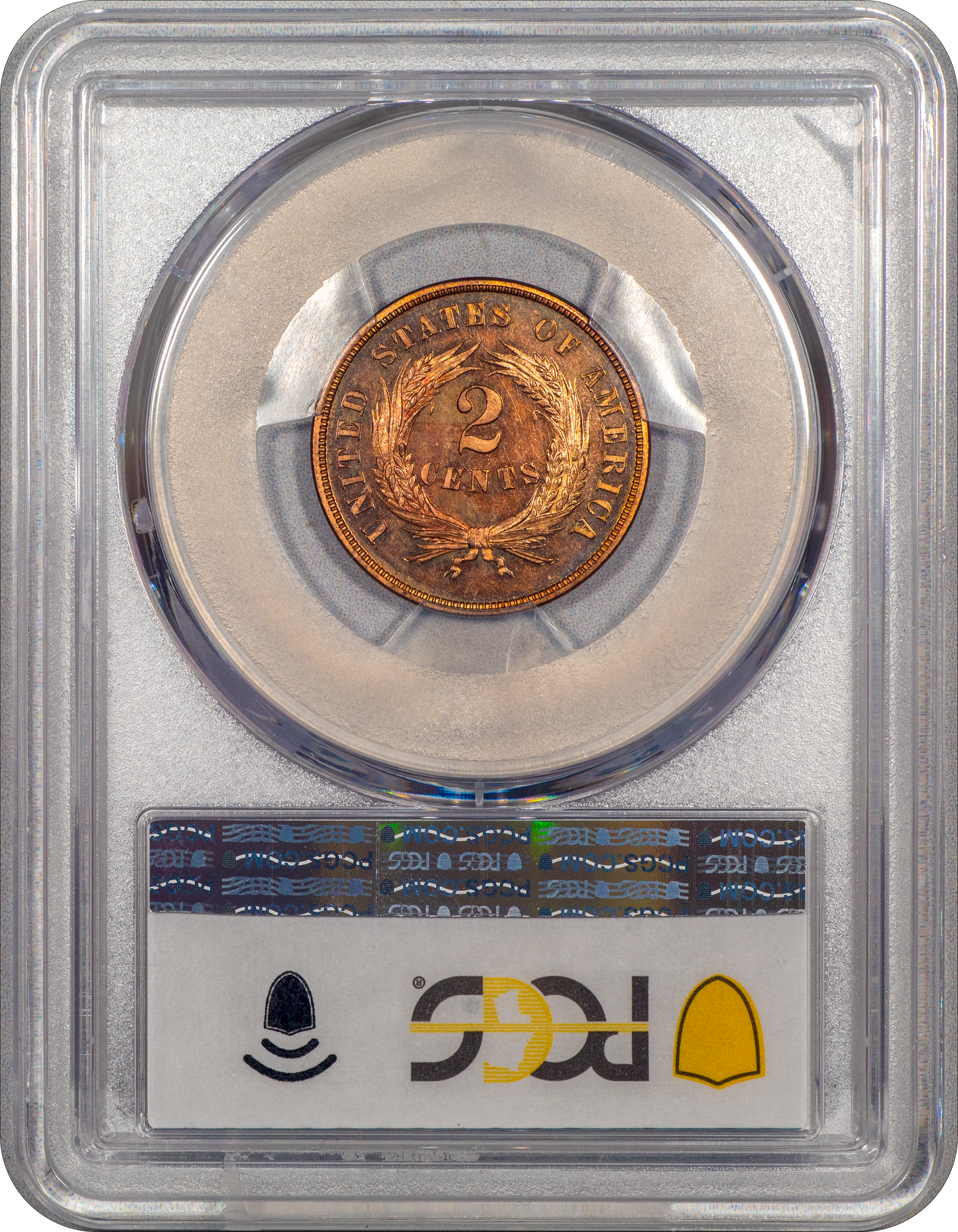 1866 2C PR66 RD CAM PCGS CAC