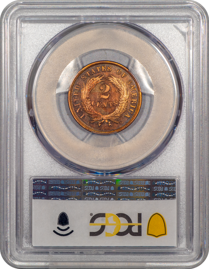 1866 2C PR66 RD CAM PCGS CAC