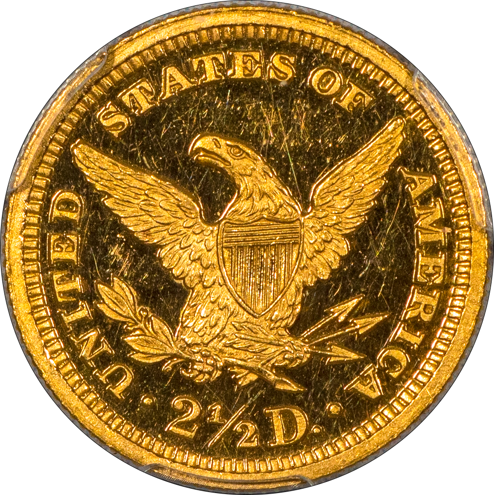 1899 $2.5 PR63+ DCAM PCGS CAC