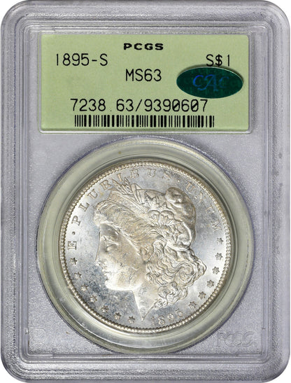 1895-S $1 MS63 OGH PCGS CAC