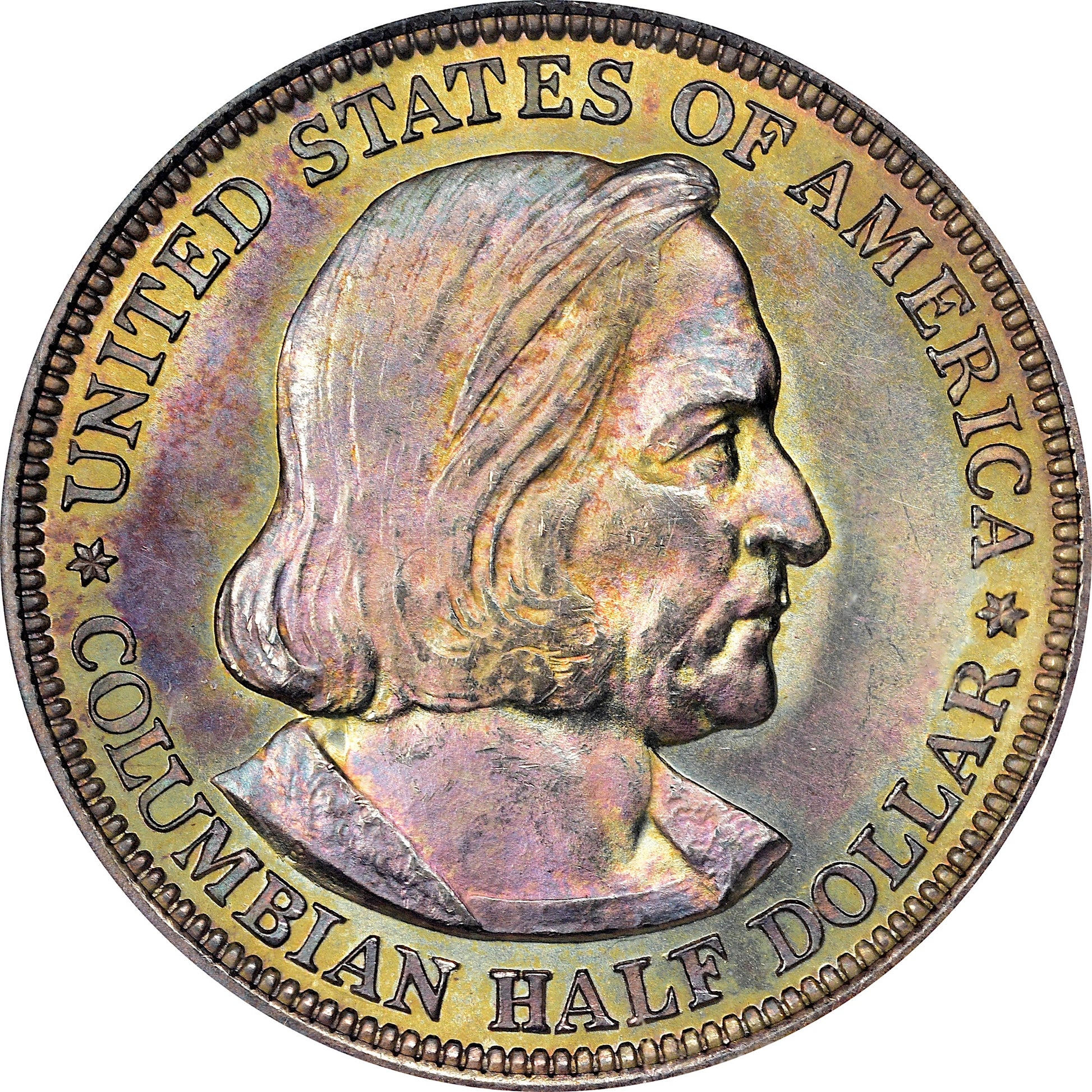 1893 50C COLUMBIAN MS63 OGH PCGS CAC