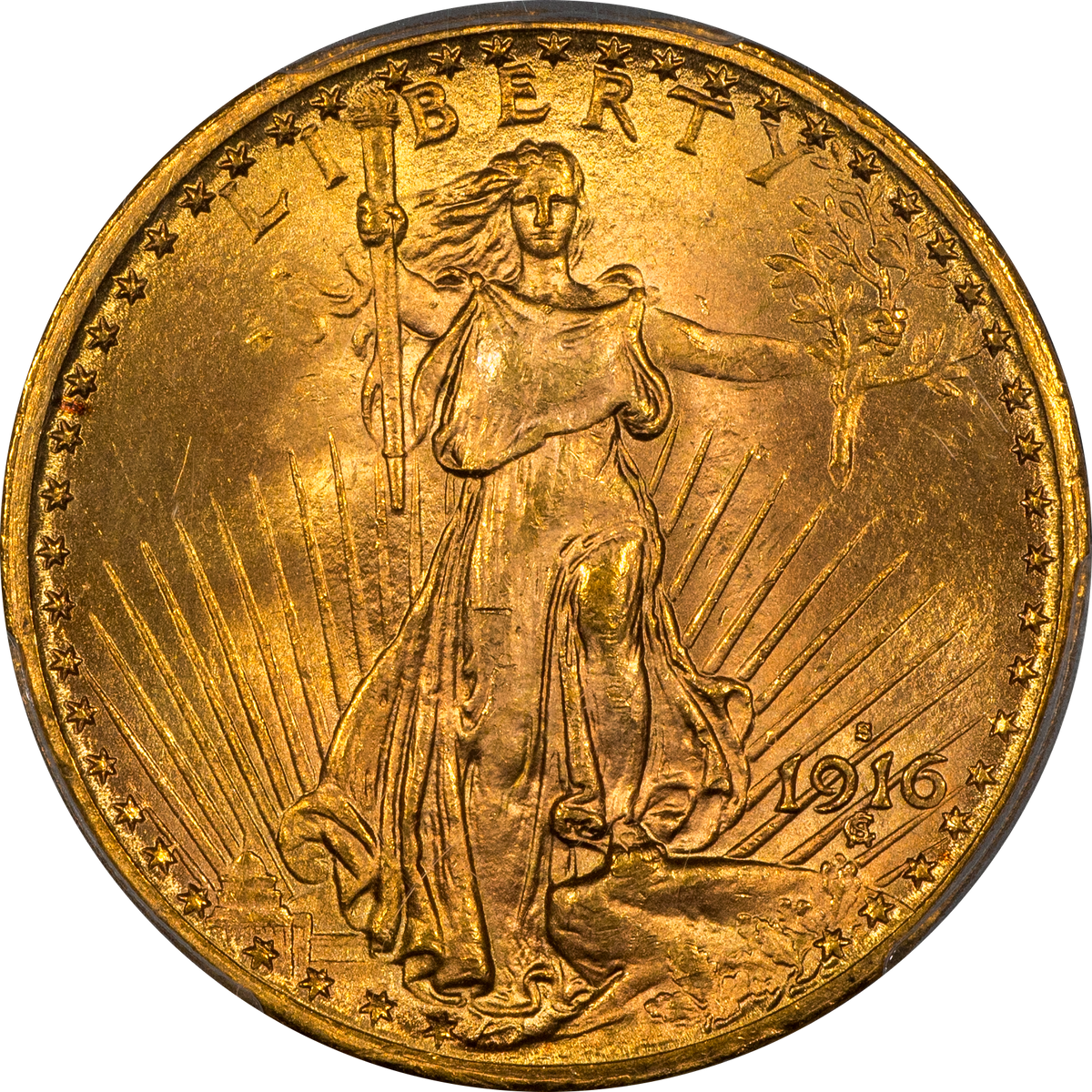 1916-S $20 MS66 PCGS