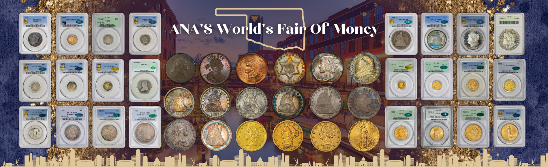 ANA WORLD'S FAIR OF MONEY COINS BY PARADIME COINS