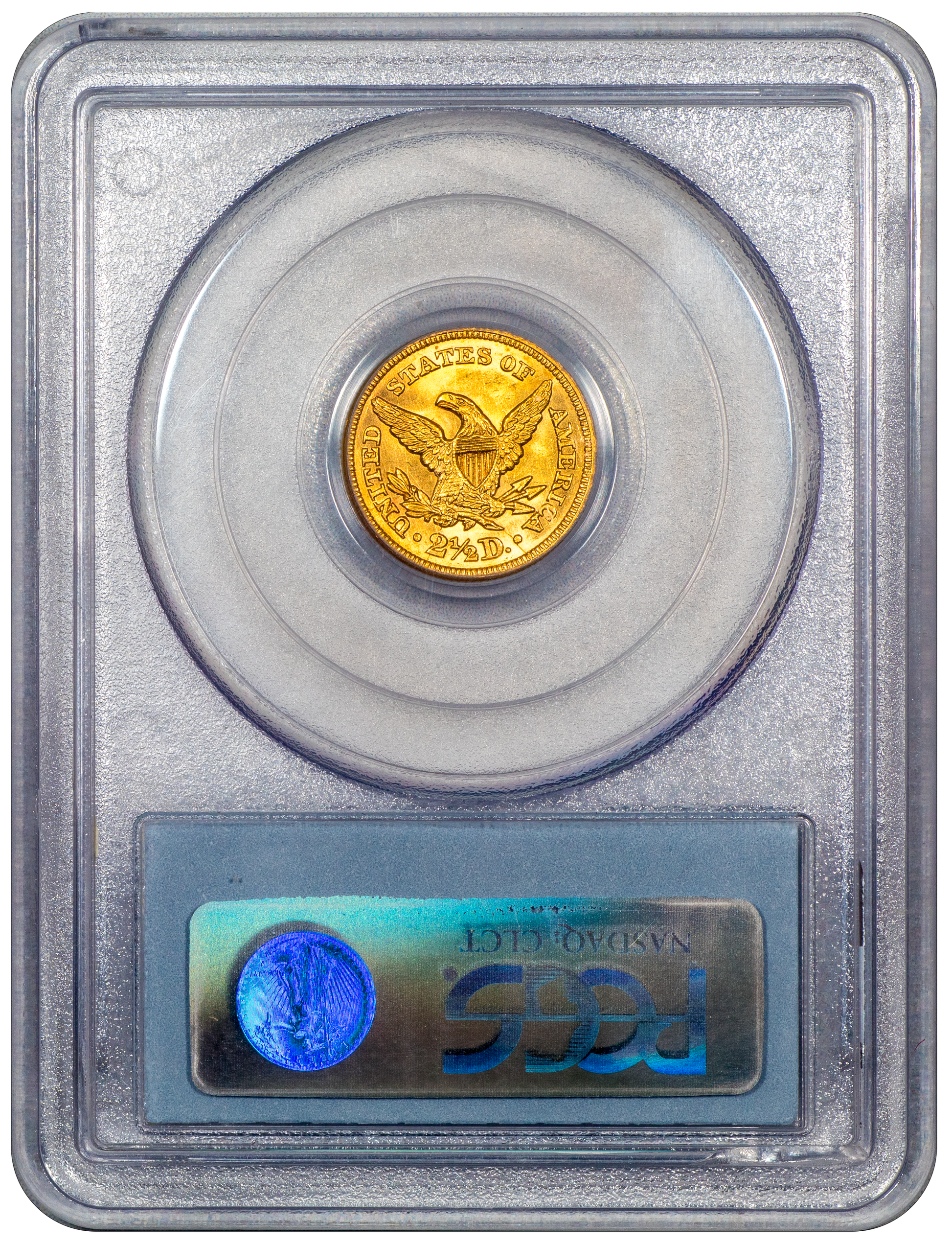 Buy 1845 Liberty Head Quarter Eagle $2.5 MS62 PCGS CAC Reverse Holder