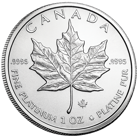 1 oz Canadian Platinum Maple Leaf Coin - Random Year