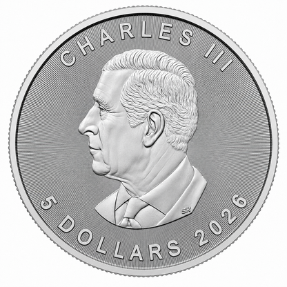 2026 1 oz Canadian Silver Maple Leaf Coin BU