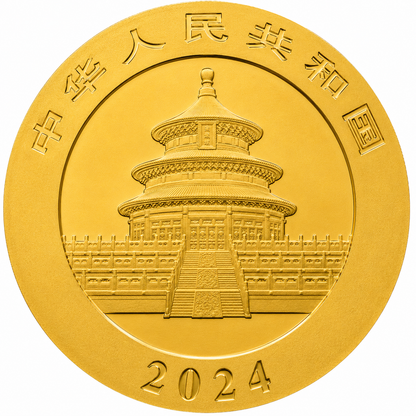 China 30 gram Gold Panda BU Random Year
