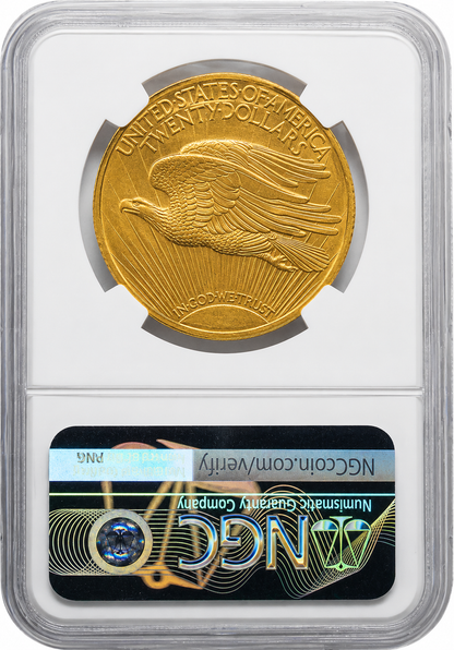 $20 Gold Saint-Gaudens Double Eagle - PCGS/NGC MS63