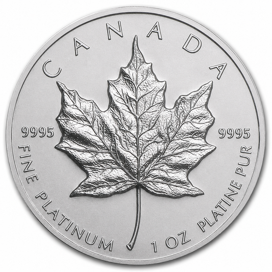 1 oz Canadian Platinum Maple Leaf Coin - Random Year