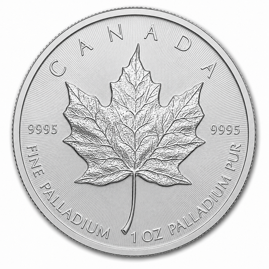 1 oz Palladium Canadian Maple Leaf BU (Random Year)