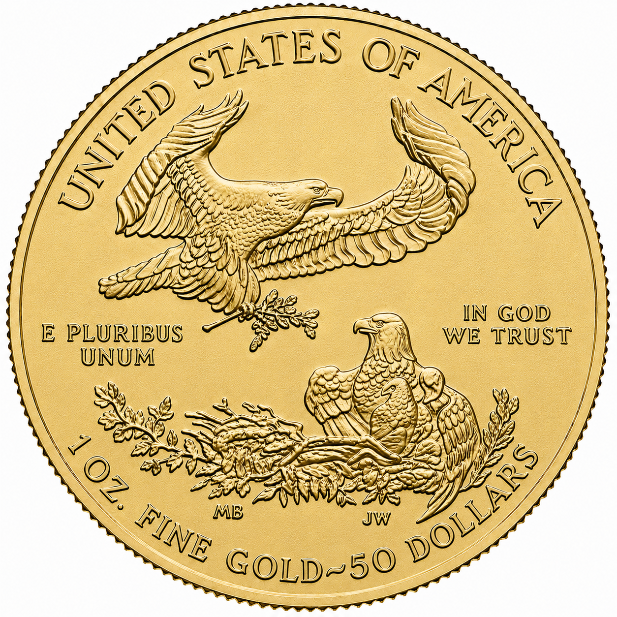1 oz American Gold Eagle Coin BU - Random Year