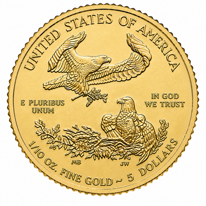 1/10 oz American Gold Eagle Coin BU - Random Year