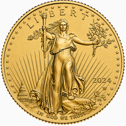 1/10 oz American Gold Eagle Coin BU - Random Year