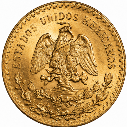 Mexican 50 Pesos Gold Coin AU-BU Condition - Random Year