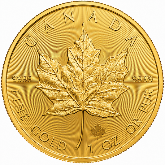 1 oz Canadian Gold Maple Leaf Coin BU - Random Year
