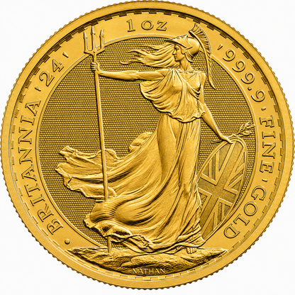 1 oz Gold British Britannia Coin BU - Random Year