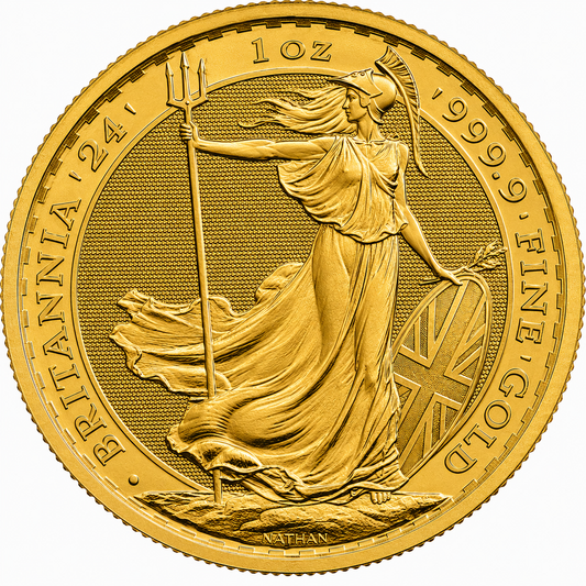 1 oz Gold British Britannia Coin BU - Random Year
