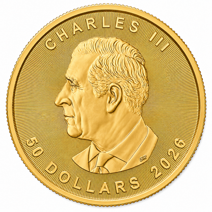 2026 1 oz Canadian Gold Maple Leaf Coin BU