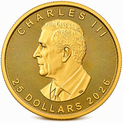 2026 1/2 oz Gold Canadian Maple Leaf Coin BU