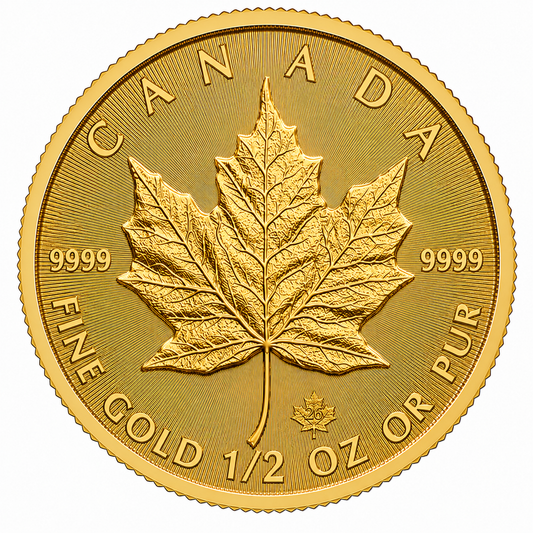 2026 1/2 oz Gold Canadian Maple Leaf Coin BU