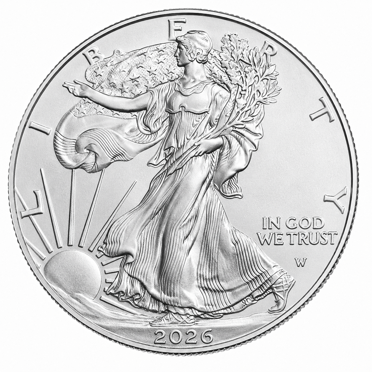 2026 1 oz American Silver Eagle Coin BU