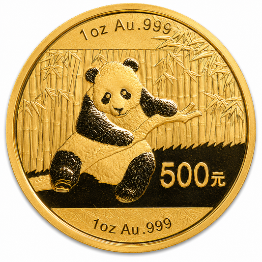 1 oz Chinese Gold Panda Coin BU - Random Year