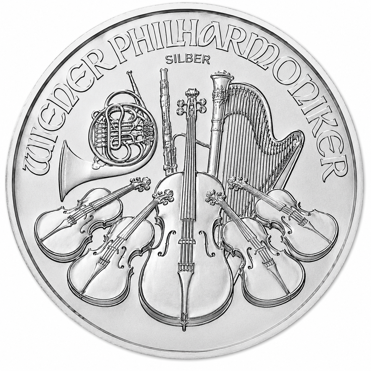 1 oz Austrian Silver Philharmonic Coin BU - Random Year