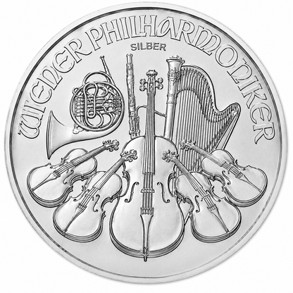 1 oz Austrian Silver Philharmonic Coin BU - Random Year