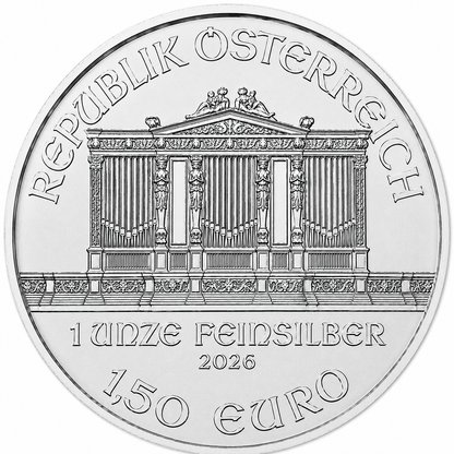 2026 1 oz Austrian Silver Philharmonic Coin BU