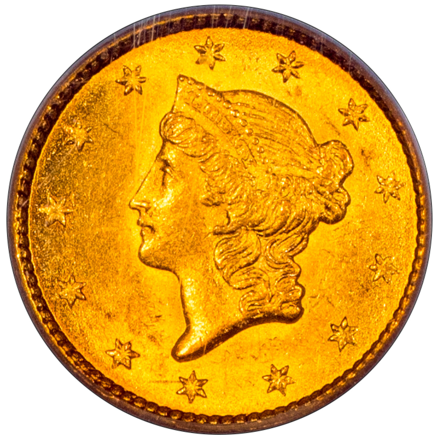 1851 G$1 MS64 PCGS
