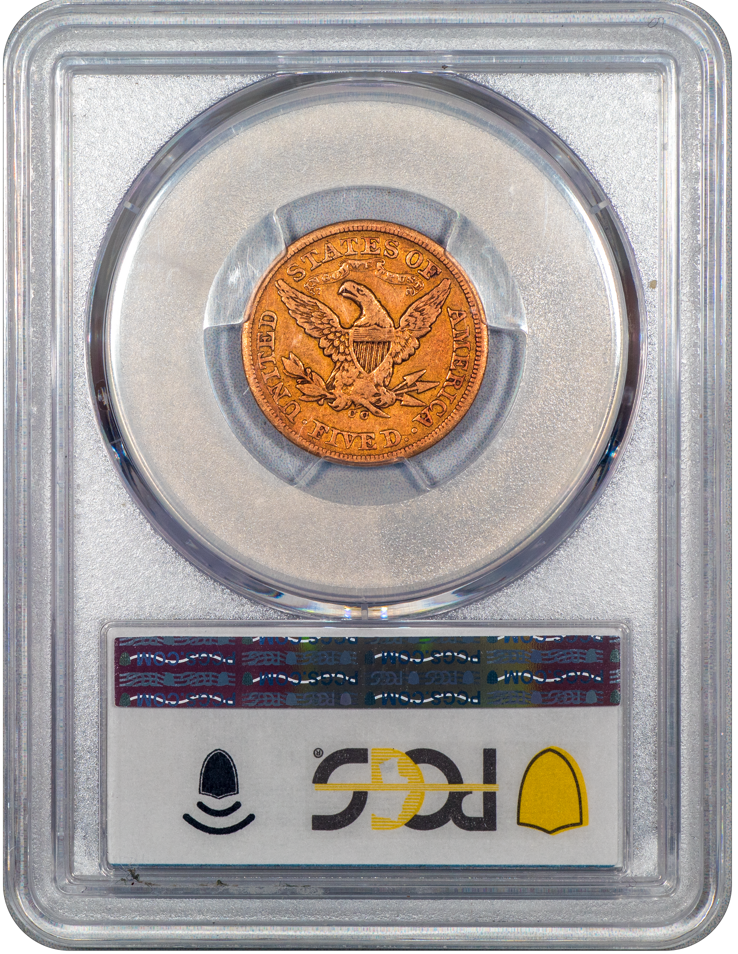 1870-CC $5 VF30 PCGS CAC