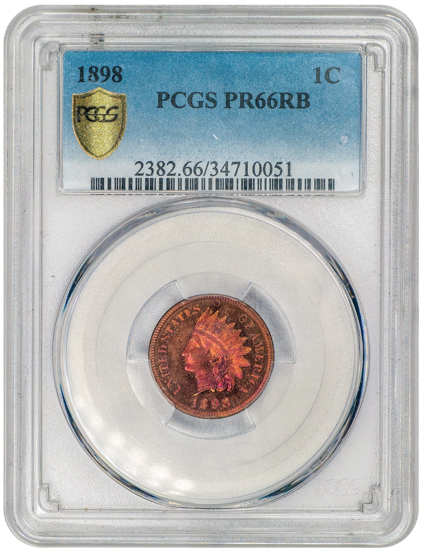 1898 1C PR66 RB PCGS