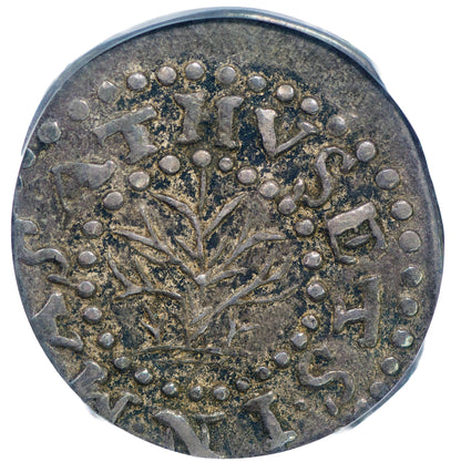 1652 3P THREEPENCE PINE TREE XF45 PCGS CAC  