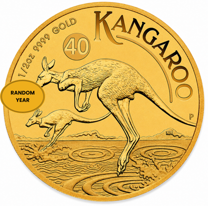 1/2 oz Australia Gold Kangaroo Coin BU - Random Year