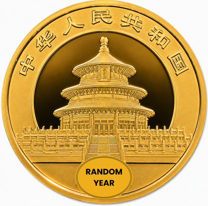 1 oz Chinese Gold Panda Coin BU - Random Year