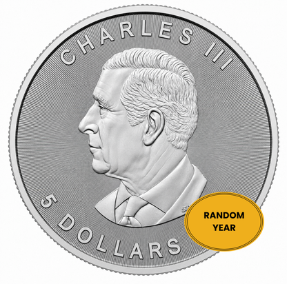1 oz Canadian Silver Maple Leaf Coin BU - Random Year