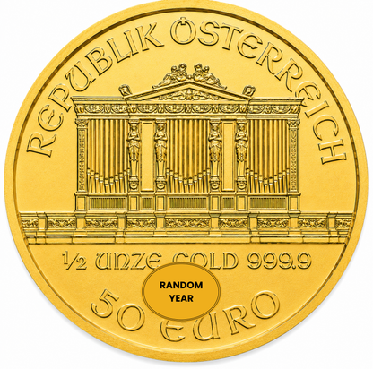 1/2 oz Austrian Gold Philharmonic Random Year