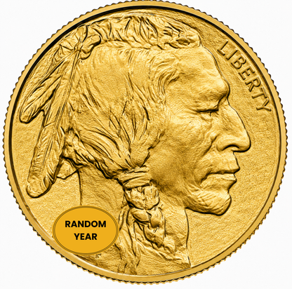 1 oz American Gold Buffalo Coin BU - Random Year